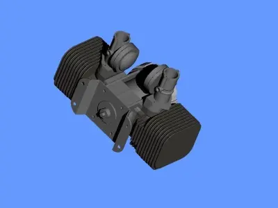Limbach L 275E - 15 kW 20hp air cooled 2-cylinder engine Free 3D model