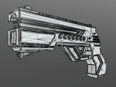 SCI-FI GUN 3D model buy