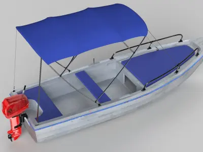 Motor Boat 3D model by healea