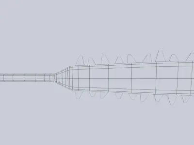 Mayan weapon Low-poly 3D model