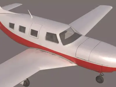 Small Plane Low-poly 3D model