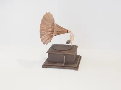 Gramophone 3D model 4