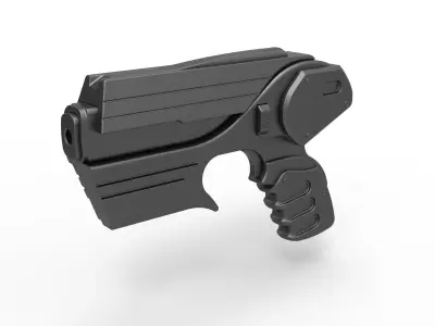 Peacekeeper Pulse Blaster Pistol from Farscape TV series 3D model