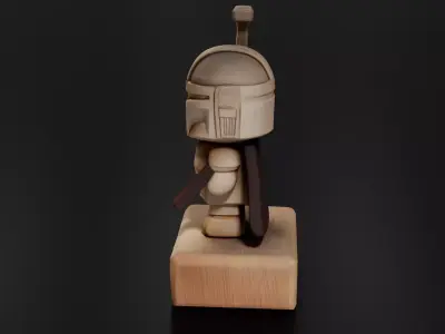 Mini Mandalorian 01 3D print model