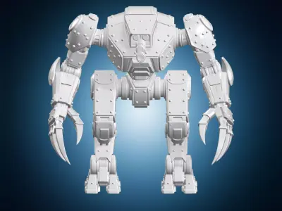 Dreadnought Mech Walker Figurine 3D Print Model 3D print model