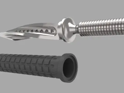 Combat Knife 3D model shop