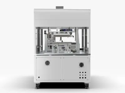 Automatic Copper Tube Full Circle Detection and Oiling Machine 3D model