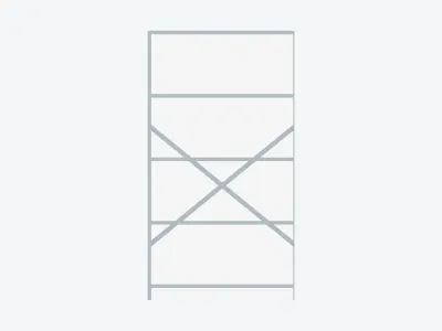 Shelving - Open - Locka - Durable Extra Low-poly 3D model