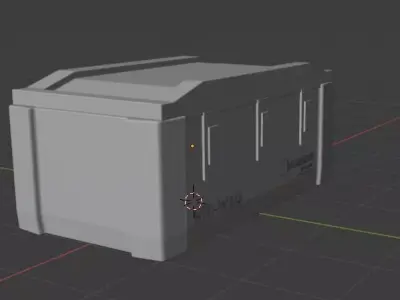 Gaming Crate - Non Textured High Quality  Low-poly 3D model
