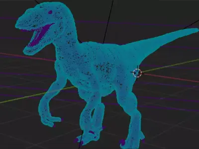 Highly Detailed Raptor Dinosaur 3D model