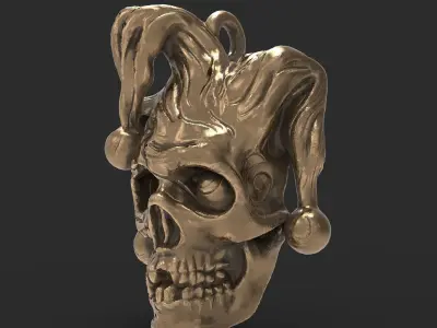 Skull pendant 3D print model