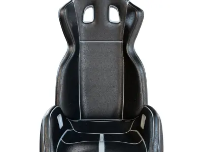 Car Sport Seat Low-poly 3D model