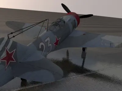 Lavochkin La-7 3D model by chipbasschao