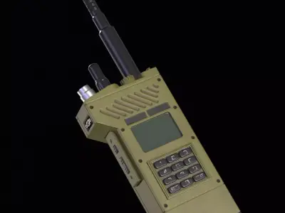 Military Walkie-Talkie Free low-poly 3D model