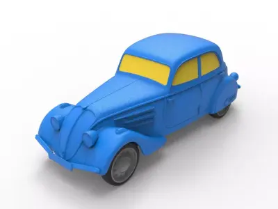 Peugeot 402 1935 Classic Car 3D print model