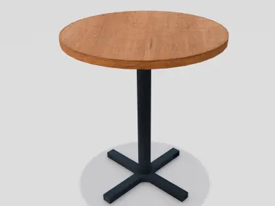 Table 3D Model  Low-poly 3D model