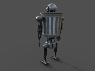 Robot Low-poly 3D model 27