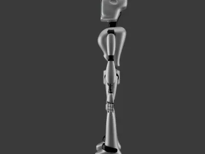 Robot  character innovation technology  Low-poly 3D model