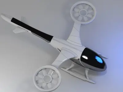 Futuristic Drone 1 3D model