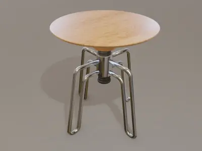 Phillips Industrial Stool Chair by Sollos 3D model