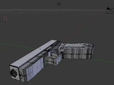 Glock gun Free low-poly 3D model get