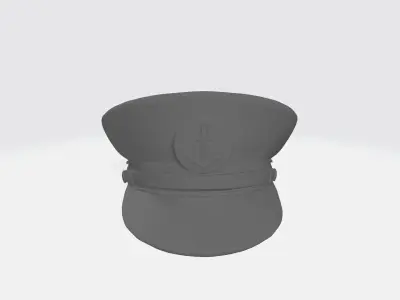 Captain hat 3D model purchase
