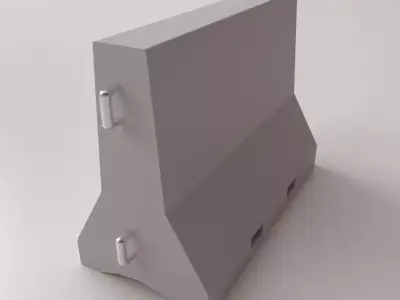 Concrete Barricade 3D model