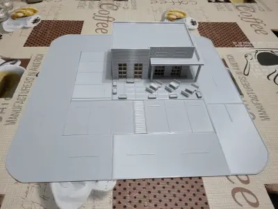Starbucks diorama 3D print model