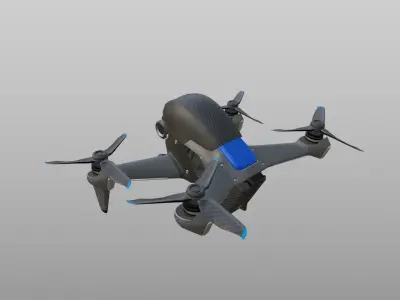 Carbon Fiber Drone 3D model