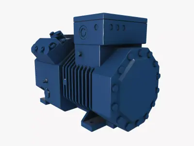 Motor Low-poly 3D model get