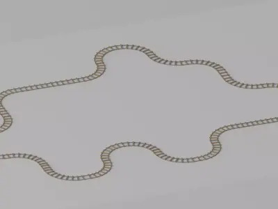 Railway Track 3D model