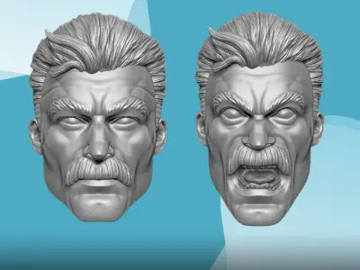 Omniman Fan Art Head 3D printable File 3D print model