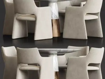 Dining Set 89 3D model