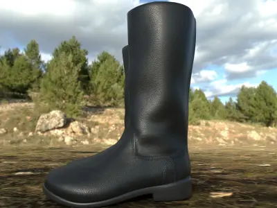 Military Boots Low-poly 3D model purchase