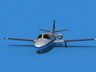 Cessna Citation 550 II Bravo V02 3D model