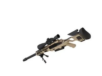 McMillan Tac-50 sniper rifle  3D model