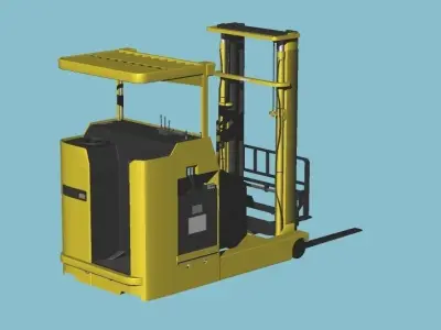 Reach Type Fork-Lift Nichiyu Platter50 3D model