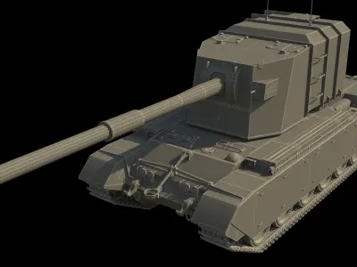 Fv4005 Stage 2 183mm 3D model