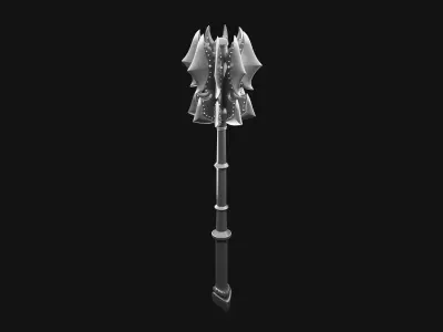 Flanged Mace 3D print model
