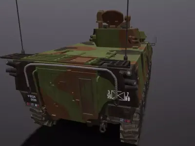IFV VBCI PACK  Low-poly 3D model