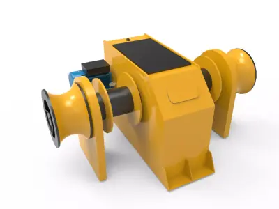 Winch Anchor 3D model