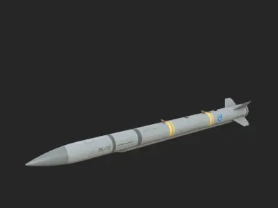 PL-17 Chinese PL17 BVR Air to Air Missile Low-poly 3D model