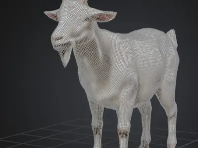 Goat cheap and high quality Low-poly 3D model
