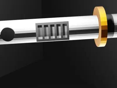 lightsaber 3D model color Low-poly 3D model