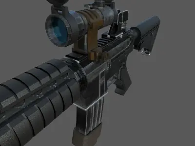 Weapons Pack Low-poly 3D model get