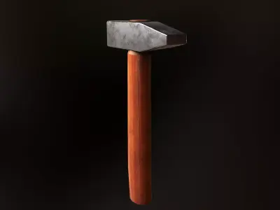 Lead Hammer Low-poly 3D model