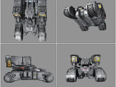 SF Missile Launcher K5 Low-poly 3D model
