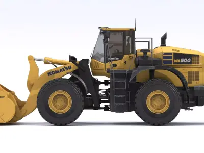 Komatsu WA500-8 Yard Loader New Cabin 3D model