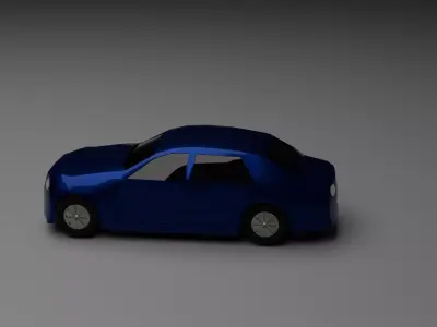 Low Poly SUV Vehicle Game-Ready FBX OBJ Low-poly 3D model