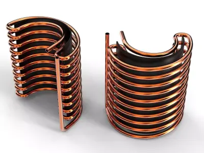 Pipe coil 3D model
